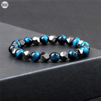 bracelet perle bleu homme