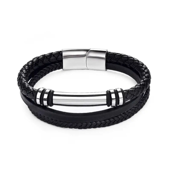 Bracelets Cuir Homme - Tressé Rock | braceletshomme.fr